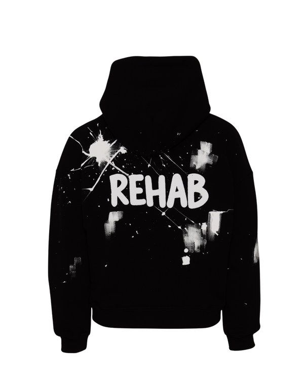 HOODIE BLACK ''PAINTED''