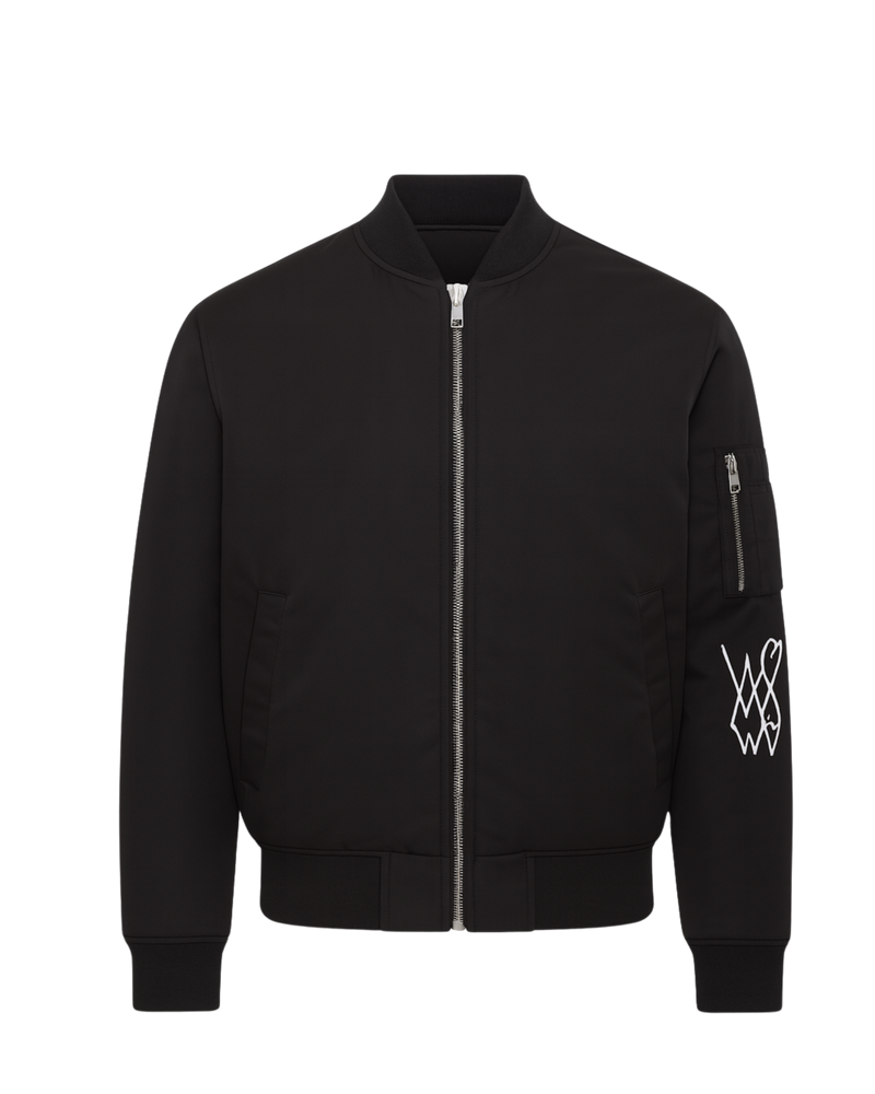 The Bomber Jacket Black ''PAINTED''