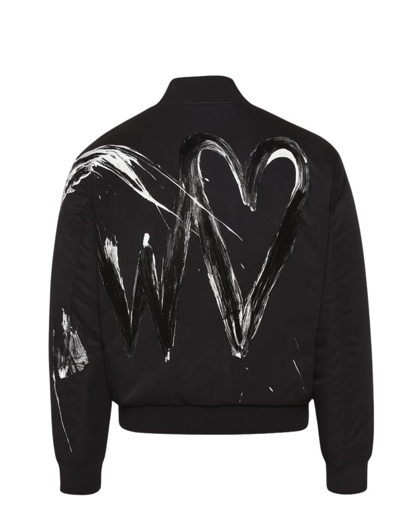 The Bomber Jacket Black ''PAINTED''