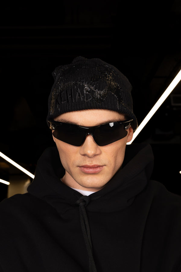 THE 1/1 BEANIE BLACK ''PAINTED''