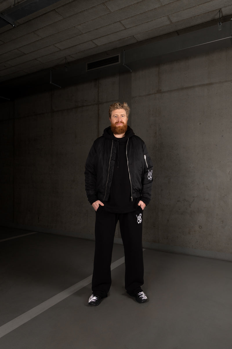 The Bomber Jacket Rehab Black ''PAINTED''