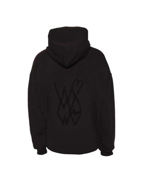 HOODIE BLACK on BLACK ''REHAB STATE OF MIND''