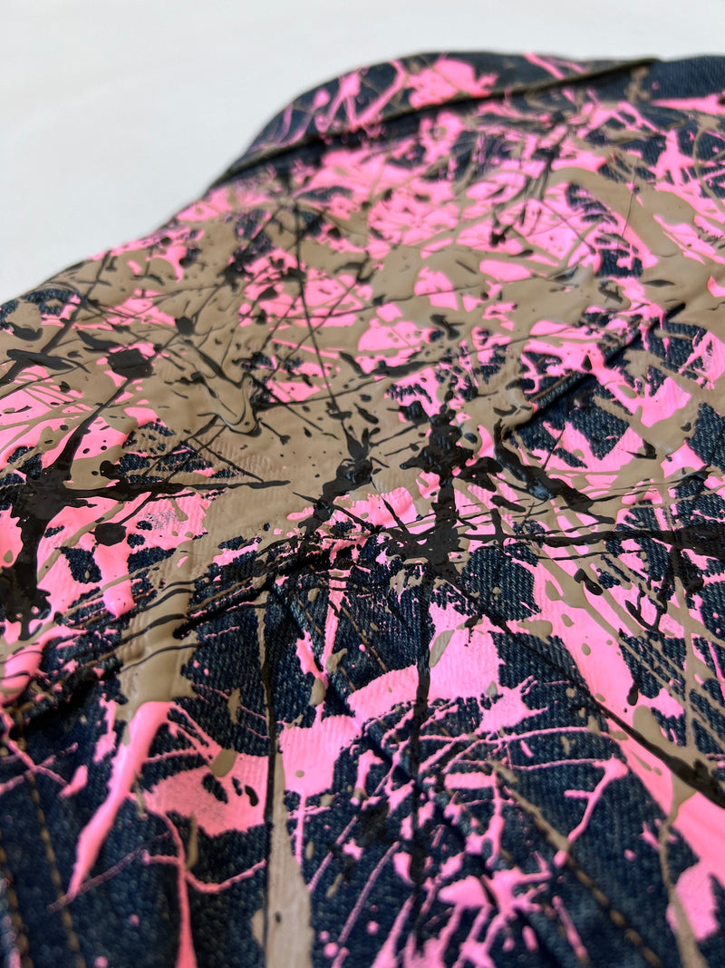 Pink camo denim 2024 jacket